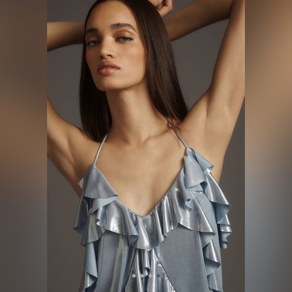 Shine Ruffle Tank by Anthropologie in Brand New Condition, Size Small - Picture 2 of 6